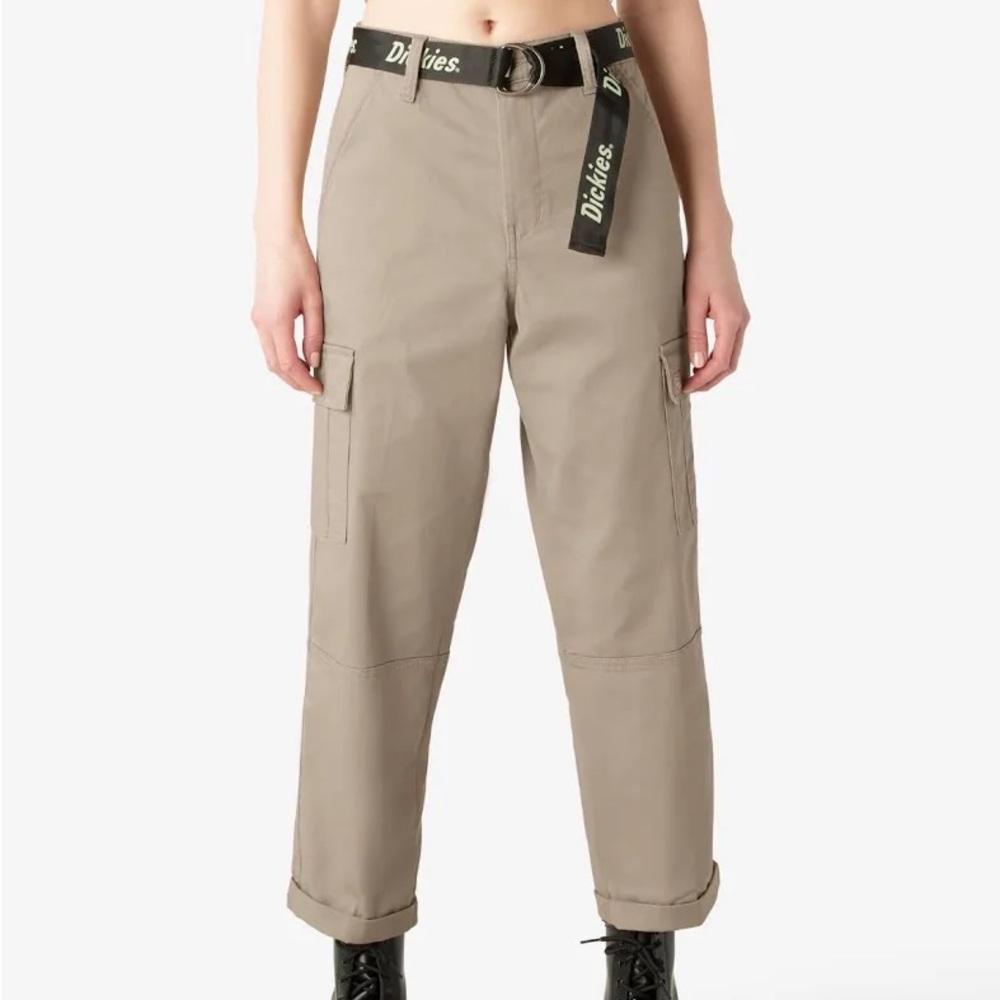 Dickies Khaki Utility Pants with Belt